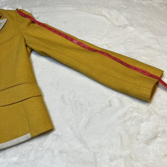 Ann Taylor Loft Yellow Blazer Women’s 6 Y2K Clueless - Picture 14 of 15